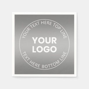Your Logo w/Editable Any Colour Gradient  Napkin