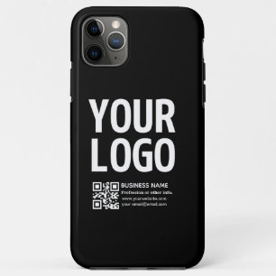 Your Logo w/Editable QR code & Text Case-Mate iPhone Case