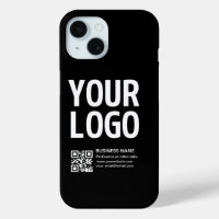 Your Logo w/Editable QR code & Text