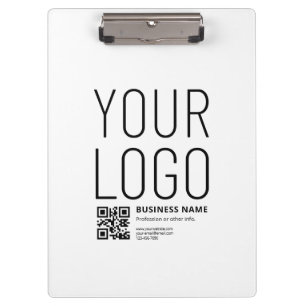 Your Logo w/Editable QR code & Text Clipboard