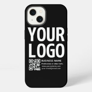 Your Logo w/Editable QR code & Text iPhone 13 Case