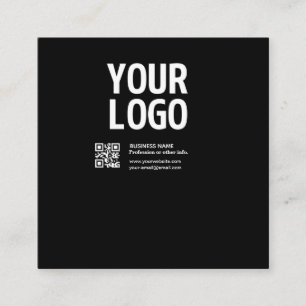 Your Logo w/Editable QR code & Text Loyalty Card