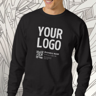 Your Logo w/Editable QR code & Text Sweatshirt