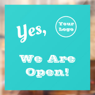 Your Logo We Are Open Advertising 