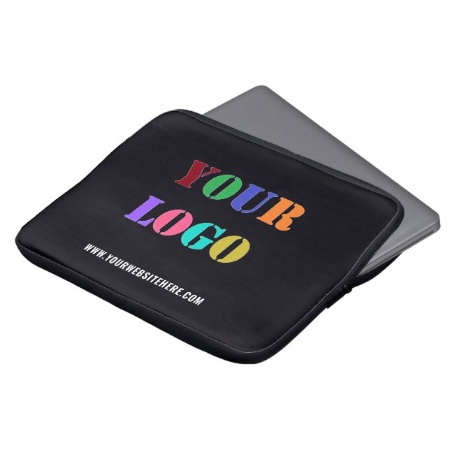 Your Logo Website Colours Promotional Laptop Sleev Sleeve (Front Top)