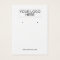 Your Logo White Earring Display Card