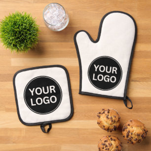 Your Logo Your Slogan Professional Oven Mitt & Pot Holder Set
