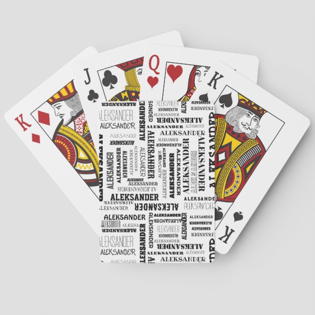 Your (Long) Name is All Over These Playing Cards (Back)