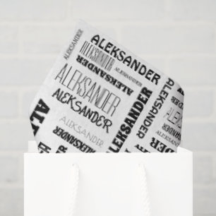 Your (Long) Name is All Over This Tissue Paper