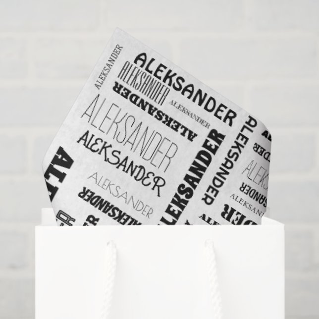 Your (Long) Name is All Over This Tissue Paper (Gift Bag)