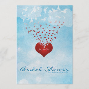Your Love Gives Me Wings Bridal Shower Invitation