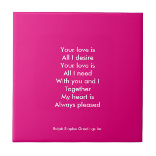 Your love tile