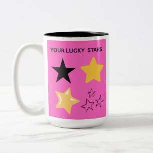 YOUR LUCKEY STARS Two-Tone COFFEE MUG