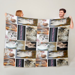 Your Memories, Your Blanket: Custom 8-Photo Fleece Blanket