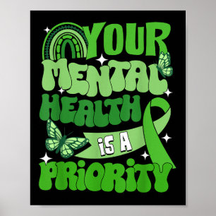 Your Mental Health Is A Priority Mental Health Awa Poster