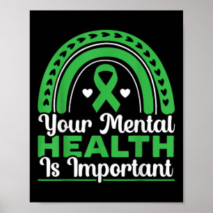 Your Mental Health Is Important Mental Health Awar Poster