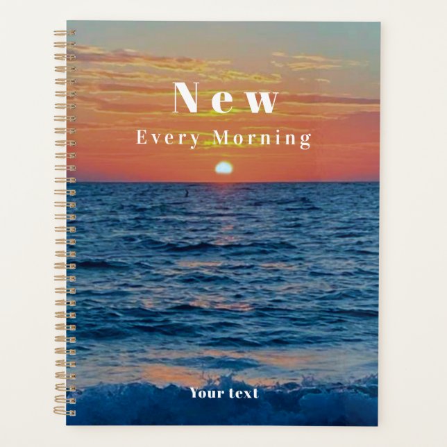 Your Mercies Are New Every Morning Planner (Front)