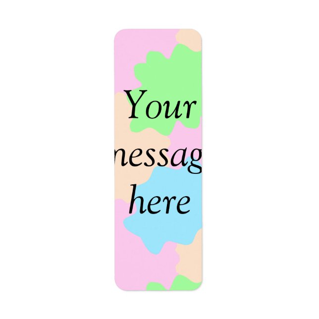 Your message here add text name boho colourful rus (Front)