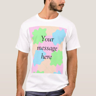 Your message here add text name boho colourful rus T-Shirt