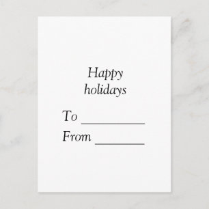 Your message here add text name merry Christmas Postcard
