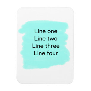 Your message here add text name monogram green magnet