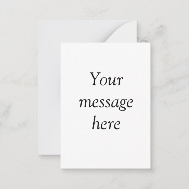 Your message here add text name monogram image quo card (Front)