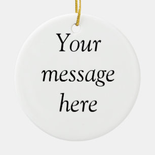 Your message here add text name monogram image quo ceramic tree decoration