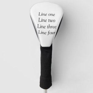 Your message here add text name monogram image quo golf head cover