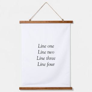 Your message here add text name monogram image quo hanging tapestry