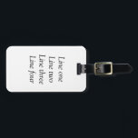 Your message here add text name monogram image quo luggage tag<br><div class="desc">Design</div>