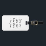 Your message here add text name monogram image quo luggage tag<br><div class="desc">Design</div>