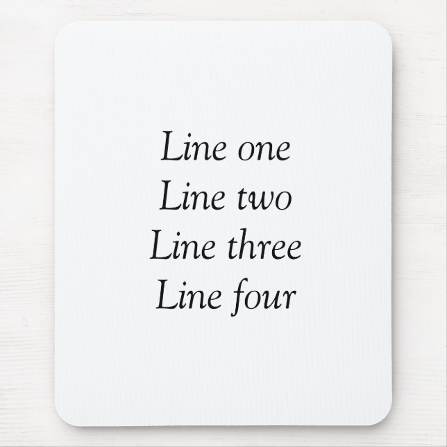 Your message here add text name monogram image quo mouse pad (Front)