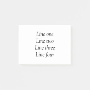 Your message here add text name monogram image quo post-it notes