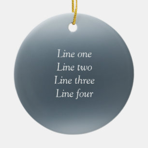 Your message here gray blue metallic background te ceramic tree decoration