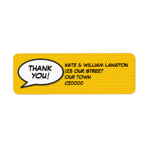 Your Message Speech Bubble Fun Retro Comic Book
