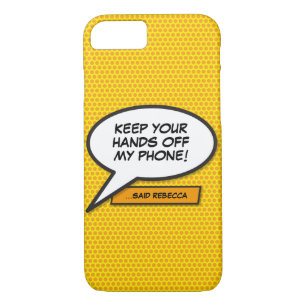 Your Message Speech Bubble Fun Retro Comic Book Case-Mate iPhone Case