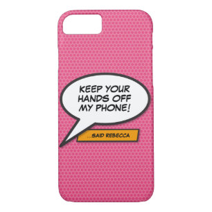 Your Message Speech Bubble Fun Retro Comic Book Case-Mate iPhone Case