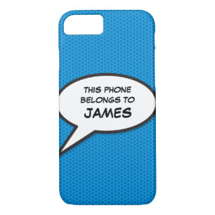 Your Message Speech Bubble Fun Retro Comic Book Case-Mate iPhone Case