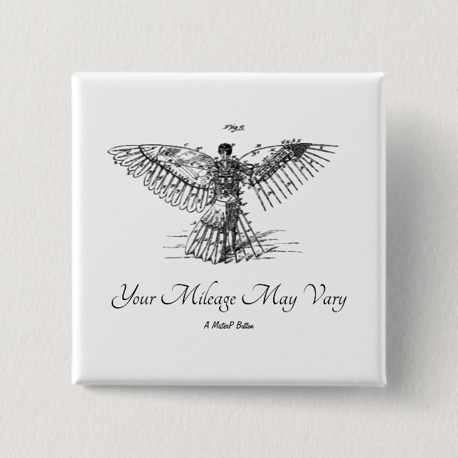 Your Mileage May Vary (Icarus) - A MisterP Button (Front)