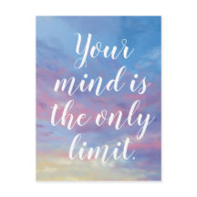 Your mind is the only limit Postkarte