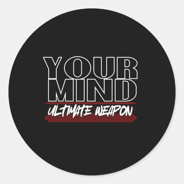 Your Mind Ultimate Weapon Sticker  (Front)