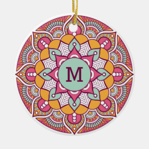 YOUR monogram custom Boho ornament
