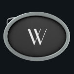 Your monogram in black&white   belt buckle<br><div class="desc">Add your /his monogram to this   Belt Buckle  in  black&white . From the store of lumirala . Personalised gifts are always a good  idea !</div>
