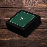 Your monogram in dark green&white   gift box<br><div class="desc">Add your /his monogram to this  simple gift  box  in dark green (013220 ) &white . From the store of lumirala . Personalised gifts are always a good  idea !</div>