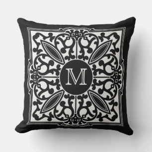 YOUR MONOGRAM in decorative frame custom pillows