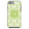 Your Monogram, Light Green Damask Pattern 2