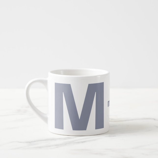 YOUR monogram & name espresso mug (Left)