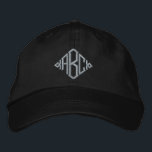 Your Monogram Personalised  Embroidered Hat<br><div class="desc">Embroidered monogrammed customisable cap easy to Personalise with your own custom monogram for FREE .. from Ricaso</div>