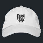Your Monogram Personalised  Embroidered Hat<br><div class="desc">Embroidered monogrammed customisable cap easy to Personalise with your own custom monogram for FREE .. from Ricaso</div>