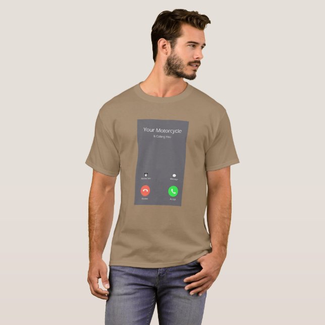 Your Motorcycle Calling You Bikers Shirt (Front Full)